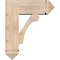 Ekena Millwork Legacy Arts and Crafts Smooth Bracket w/ Offset Brace, Douglas Fir, 7 1/2"W x 20"D x 24"H BKT0806X20X24LEC03SDF - alternate 2